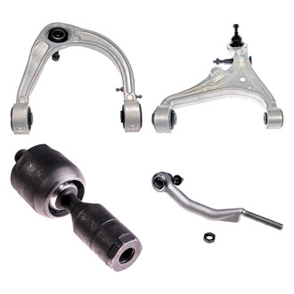 Dorman® - OE Solutions™ Front Driver Side Lower and Upper Control Arm with Ball Joint and Tie Rod End Kit