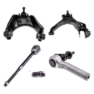 Dorman® - OE Solutions™ Front Driver Side Lower and Upper Control Arm with Ball Joint and Tie Rod End Kit