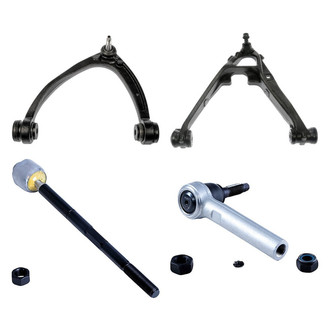 Dorman® - OE Solutions™ Front Driver Side Lower and Upper Control Arm with Ball Joint and Tie Rod End Kit