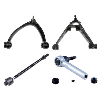 Dorman® - OE Solutions™ Front Driver Side Lower and Upper Control Arm with Ball Joint and Tie Rod End Kit