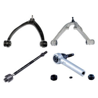 Dorman® - OE Solutions™ Front Driver Side Lower and Upper Control Arm with Ball Joint and Tie Rod End Kit