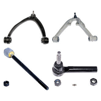 Dorman® - OE Solutions™ Front Driver Side Lower and Upper Control Arm with Ball Joint and Tie Rod End Kit