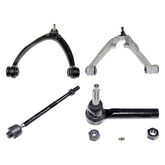 Dorman® - OE Solutions™ Front Driver Side Lower and Upper Control Arm with Ball Joint and Tie Rod End Kit