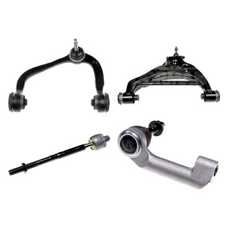Dorman® - OE Solutions™ Front Driver Side Lower and Upper Control Arm with Ball Joint and Tie Rod End Kit