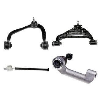 Dorman® - OE Solutions™ Front Driver Side Lower and Upper Control Arm with Ball Joint and Tie Rod End Kit