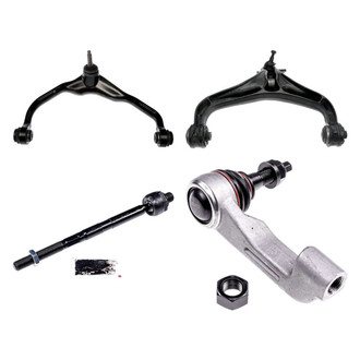 Dorman® - OE Solutions™ Front Driver Side Lower and Upper Control Arm with Ball Joint and Tie Rod End Kit