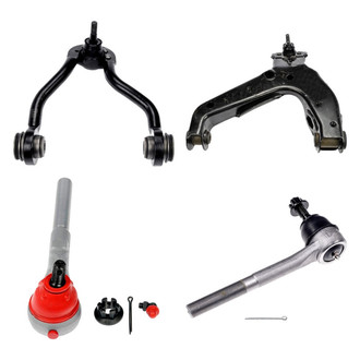 Dorman® - OE Solutions™ Front Driver Side Lower and Upper Control Arm with Ball Joint and Tie Rod End Kit