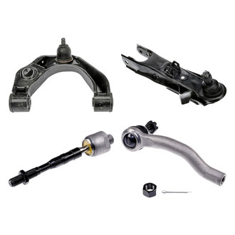 Dorman® - OE Solutions™ Front Driver Side Lower and Upper Control Arm with Ball Joint and Tie Rod End Kit