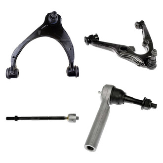 Dorman® - OE Solutions™ Front Driver Side Lower and Upper Control Arm with Ball Joint and Tie Rod End Kit