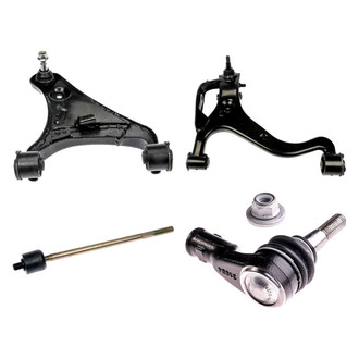 Dorman® - OE Solutions™ Front Driver Side Lower and Upper Control Arm with Ball Joint and Tie Rod End Kit
