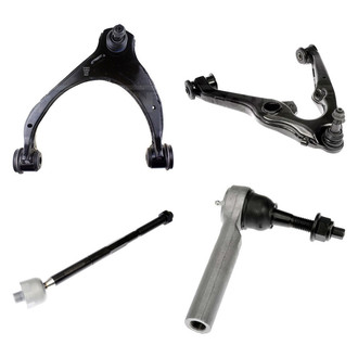 Dorman® - OE Solutions™ Front Driver Side Lower and Upper Control Arm with Ball Joint and Tie Rod End Kit