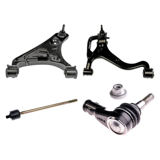 Dorman® - OE Solutions™ Front Driver Side Lower and Upper Control Arm with Ball Joint and Tie Rod End Kit