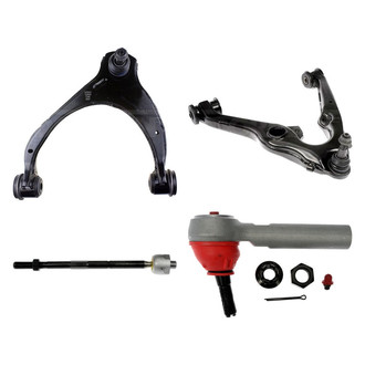 Dorman® - OE Solutions™ Front Driver Side Lower and Upper Control Arm with Ball Joint and Tie Rod End Kit