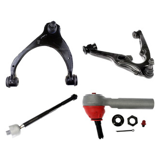 Dorman® - OE Solutions™ Front Driver Side Lower and Upper Control Arm with Ball Joint and Tie Rod End Kit