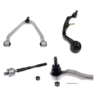 Dorman® - OE Solutions™ Front Driver Side Lower and Upper Control Arm with Ball Joint and Tie Rod End Kit