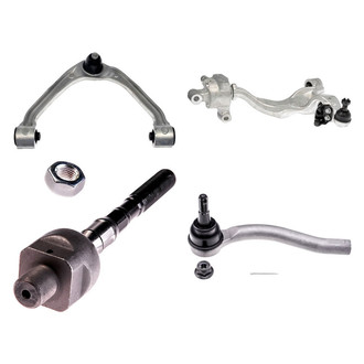 Dorman® - OE Solutions™ Front Driver Side Lower and Upper Control Arm with Ball Joint and Tie Rod End Kit