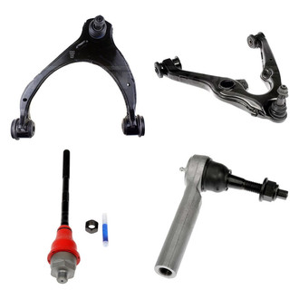 Dorman® - OE Solutions™ Front Driver Side Lower and Upper Control Arm with Ball Joint and Tie Rod End Kit
