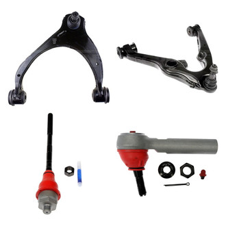 Dorman® - OE Solutions™ Front Driver Side Lower and Upper Control Arm with Ball Joint and Tie Rod End Kit
