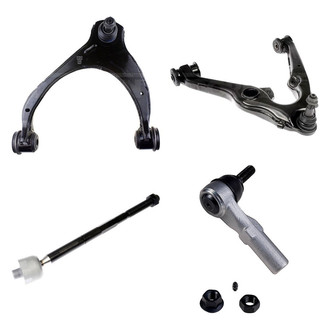 Dorman® - OE Solutions™ Front Driver Side Lower and Upper Control Arm with Ball Joint and Tie Rod End Kit