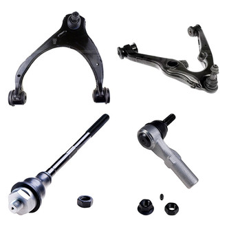 Dorman® - OE Solutions™ Front Driver Side Lower and Upper Control Arm with Ball Joint and Tie Rod End Kit