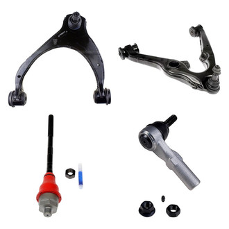 Dorman® - OE Solutions™ Front Driver Side Lower and Upper Control Arm with Ball Joint and Tie Rod End Kit