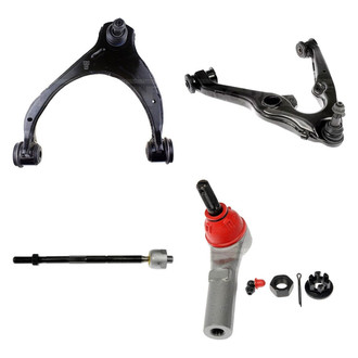 Dorman® - OE Solutions™ Front Driver Side Lower and Upper Control Arm with Ball Joint and Tie Rod End Kit