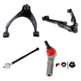 Dorman® - OE Solutions™ Front Driver Side Lower and Upper Control Arm with Ball Joint and Tie Rod End Kit