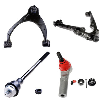 Dorman® - OE Solutions™ Front Driver Side Lower and Upper Control Arm with Ball Joint and Tie Rod End Kit