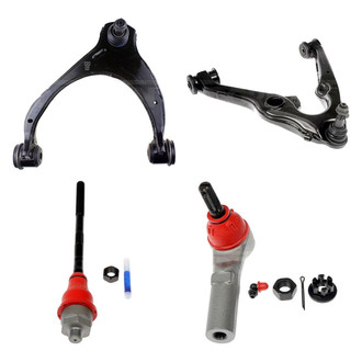 Dorman® - OE Solutions™ Front Driver Side Lower and Upper Control Arm with Ball Joint and Tie Rod End Kit