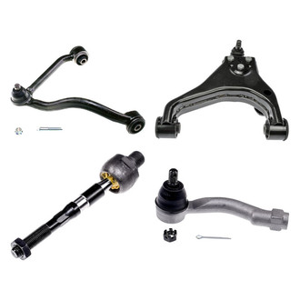 Dorman® - OE Solutions™ Front Driver Side Lower and Upper Control Arm with Ball Joint and Tie Rod End Kit
