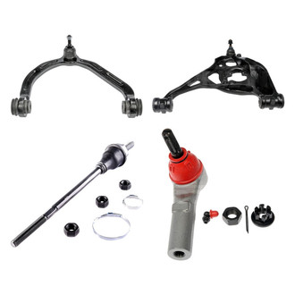 Dorman® - OE Solutions™ Front Driver Side Lower and Upper Control Arm with Ball Joint and Tie Rod End Kit