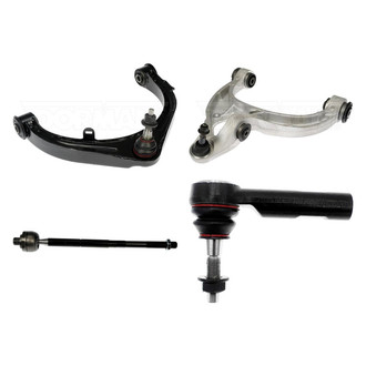 Dorman® - OE Solutions™ Front Driver Side Lower and Upper Control Arm with Ball Joint and Tie Rod End Kit