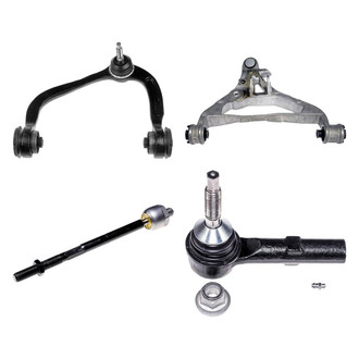Dorman® - OE Solutions™ Front Driver Side Lower and Upper Control Arm with Ball Joint and Tie Rod End Kit