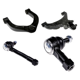 Dorman® - OE Solutions™ Front Driver Side Lower and Upper Control Arm with Ball Joint and Tie Rod End Kit