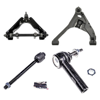 Dorman® - OE Solutions™ Front Driver Side Lower and Upper Control Arm with Ball Joint and Tie Rod End Kit
