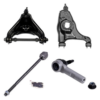 Dorman® - OE Solutions™ Front Driver Side Lower and Upper Control Arm with Ball Joint and Tie Rod End Kit