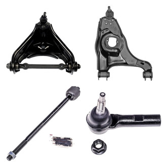 Dorman® - OE Solutions™ Front Driver Side Lower and Upper Control Arm with Ball Joint and Tie Rod End Kit