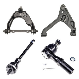 Dorman® - OE Solutions™ Front Driver Side Lower and Upper Control Arm with Ball Joint and Tie Rod End Kit