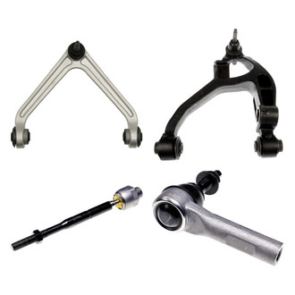 Dorman® - OE Solutions™ Front Driver Side Lower and Upper Control Arm with Ball Joint and Tie Rod End Kit
