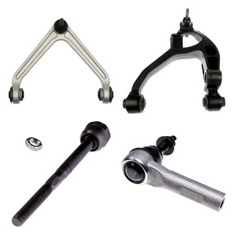 Dorman® - OE Solutions™ Front Driver Side Lower and Upper Control Arm with Ball Joint and Tie Rod End Kit