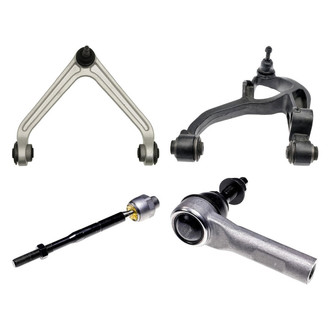 Dorman® - OE Solutions™ Front Driver Side Lower and Upper Control Arm with Ball Joint and Tie Rod End Kit