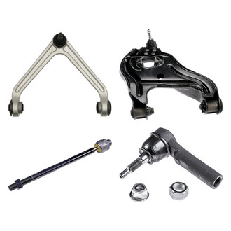 Dorman® - OE Solutions™ Front Driver Side Lower and Upper Control Arm with Ball Joint and Tie Rod End Kit