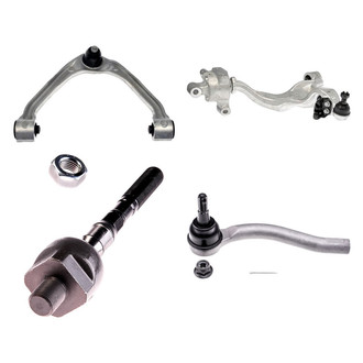 Dorman® - OE Solutions™ Front Driver Side Lower and Upper Control Arm with Ball Joint and Tie Rod End Kit
