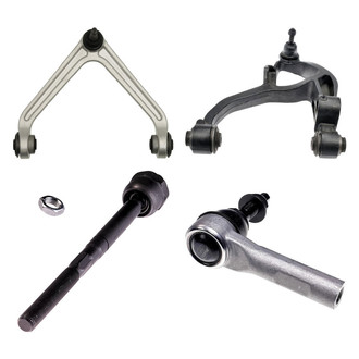 Dorman® - OE Solutions™ Front Driver Side Lower and Upper Control Arm with Ball Joint and Tie Rod End Kit