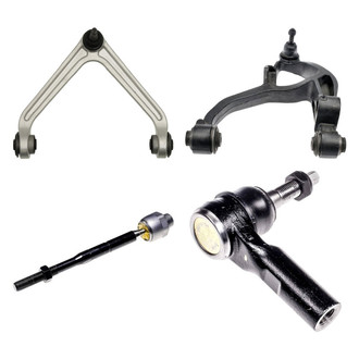 Dorman® - OE Solutions™ Front Driver Side Lower and Upper Control Arm with Ball Joint and Tie Rod End Kit