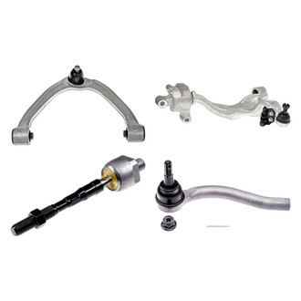 Dorman® - OE Solutions™ Front Driver Side Lower and Upper Control Arm with Ball Joint and Tie Rod End Kit