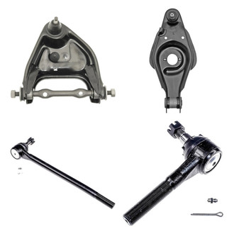 Dorman® - OE Solutions™ Front Driver Side Lower and Upper Control Arm with Ball Joint and Tie Rod End Kit