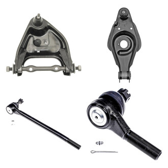 Dorman® - OE Solutions™ Front Driver Side Lower and Upper Control Arm with Ball Joint and Tie Rod End Kit