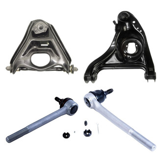Dorman® - OE Solutions™ Front Driver Side Lower and Upper Control Arm with Ball Joint and Tie Rod End Kit