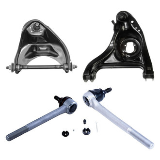 Dorman® - OE Solutions™ Front Driver Side Lower and Upper Control Arm with Ball Joint and Tie Rod End Kit